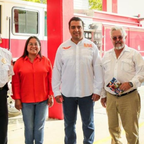 Jesús Nava promete inversión de 15 millones de pesos para nueva estación de bomberos