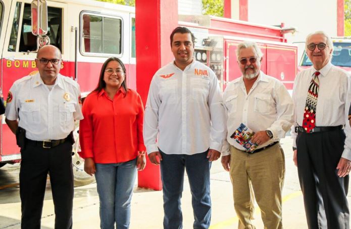 Jesús Nava promete inversión de 15 millones de pesos para nueva estación de bomberos