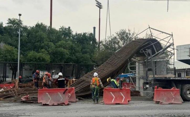 Colapsa estructura de la Línea 6 del Metro