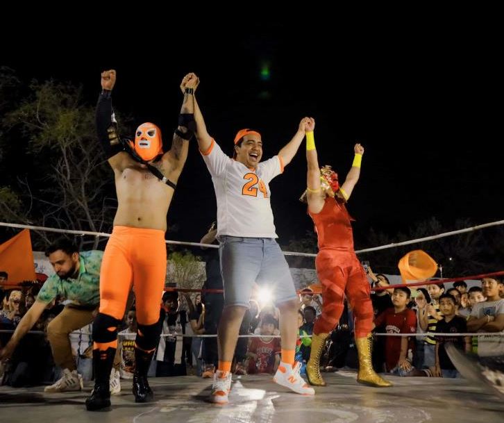 Lleva Nava función de lucha libre a sus recorridos