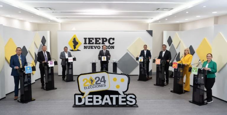 Entre críticas y señalamientos, candidatos a la alcaldía de Santa Catarina debaten sus propuestas