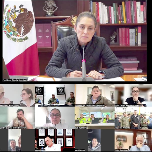 Atienden la emergencia desde Palacio Nacional