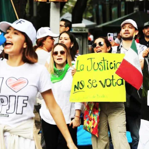 Manifestantes del PJF planean movilizarse a la Cámara Alta