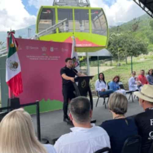 Reinauguran teleférico de las Grutas de García
