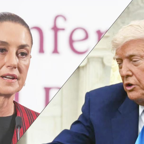 Acuerdan Sheinbaum y Trump posponer imposición de aranceles