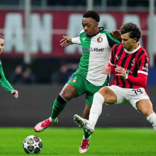 Pese al gol de Gimenez, Milan pierde ante Feyenoord en Champions