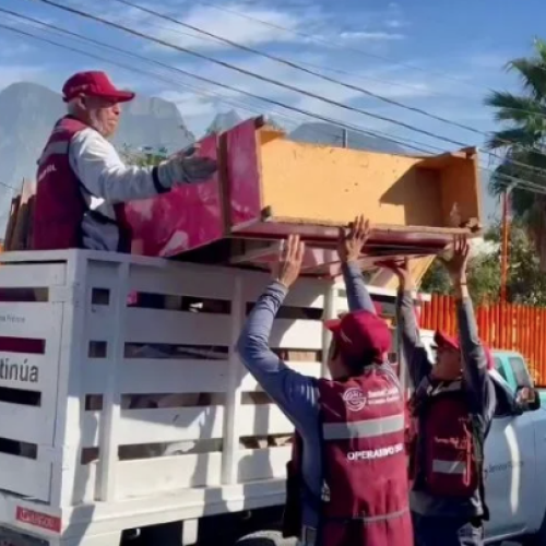 Retiran 24 toneladas de cacharro y escombro en Santa Catarina