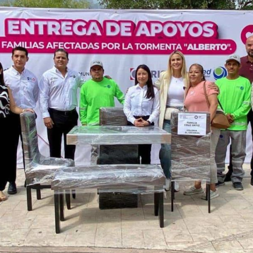 Entrega SC enseres domésticos a damnificados por ´Alberto´